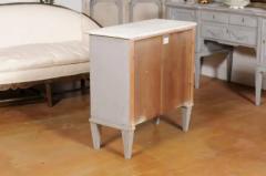 Swedish Gustavian Style 19th Century Painted Wood Sideboard with Reeded Motifs - 3485556