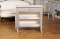 Swedish Gustavian Style 19th Century Painted Wood Sideboard with Reeded Motifs - 3485575