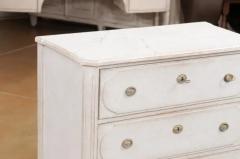 Swedish Gustavian Style 19th Century Three Drawer Chest with Marbleized Top - 3587961