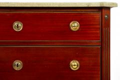 Swedish Gustavian Style Antique Mahogany Chest of Drawers Commode - 4622742