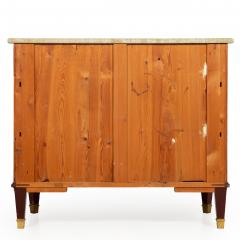 Swedish Gustavian Style Antique Mahogany Chest of Drawers Commode - 4622753