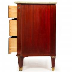 Swedish Gustavian Style Antique Mahogany Chest of Drawers Commode - 4622754