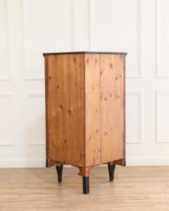 Swedish Gustavian Style Black Corner Cabinet with Celadon Interior Circa 1840 - 4437772
