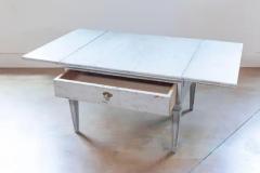 Swedish Gustavian Style Painted Coffee Table with Drop Leaves 20th Century - 3722289