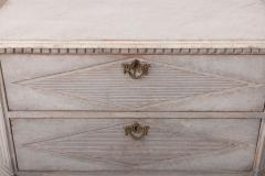 Swedish Gustavian Style Pair of Painted Bedside Commodes with Marbleized Tops - 2780861