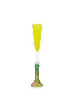 Swedish Kosta Boda Yellow Champagne Glass - 4676074