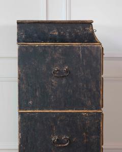 Swedish Late 18th Century Painted Captains Chest - 4571680