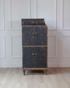 Swedish Late 18th Century Painted Captains Chest - 4571683