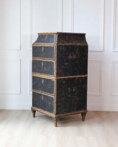 Swedish Late 18th Century Painted Captains Chest - 4571762