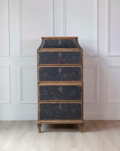 Swedish Late 18th Century Painted Captains Chest - 4571768