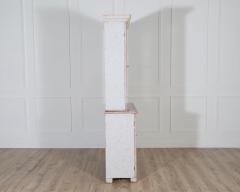 Swedish Late 19th Century Painted Bookcase with Glass Doors - 4313755