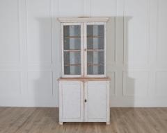 Swedish Late 19th Century Painted Bookcase with Glass Doors - 4313771