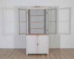 Swedish Late 19th Century Painted Bookcase with Glass Doors - 4313772