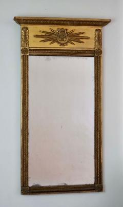 Swedish Late Gustavian Early Empire Giltwood Trumeau Form Mirror - 1967507