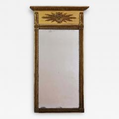 Swedish Late Gustavian Early Empire Giltwood Trumeau Form Mirror - 1970799