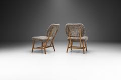 Swedish Mid Century Easy Chairs with Sheepskin Sweden 1950s - 2414141