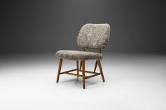 Swedish Mid Century Easy Chairs with Sheepskin Sweden 1950s - 2414142