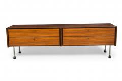 Swedish Mid Century Mahogany and Chrome Low Console - 4161834