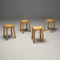 Swedish Mid Century Modern Playful Stools Birch Sweden 1960s - 3629850