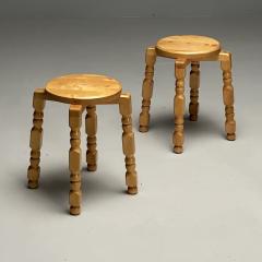 Swedish Mid Century Modern Playful Stools Birch Sweden 1960s - 3629851