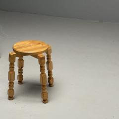 Swedish Mid Century Modern Playful Stools Birch Sweden 1960s - 3629857