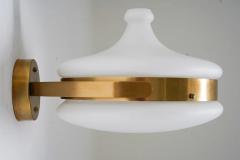 Swedish Mid Century Wall Lamps in Brass and Glass Falkenbergs - 2915946