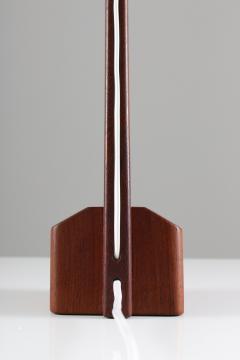 Swedish Midcentury Table Lamp in Acrylic and Teak 1950s - 959607