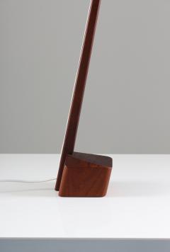 Swedish Midcentury Table Lamp in Acrylic and Teak 1950s - 959615