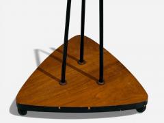 Swedish Modern Adjustable Floor Lamp Teak Lacquered Metal Sweden 1960s - 4470569