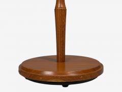 Swedish Modern Adjustable Floor Lamp Wood Brass Sweden 1960s - 4544273