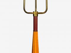 Swedish Modern Adjustable Floor Lamp Wood Metal Sweden 1950s - 4470555