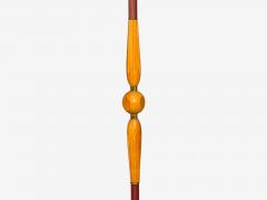 Swedish Modern Adjustable Floor Lamp Wood Metal Sweden 1950s - 4470557