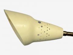 Swedish Modern Adjustable Wall Light Brass Lacquered Metal Sweden 1950s - 4605678