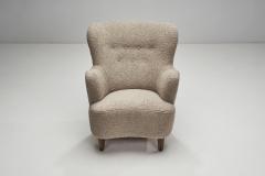 Swedish Modern Armchairs with Curling Arms Sweden 1940s - 2786895