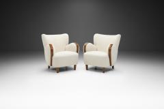 Swedish Modern Armchairs with Elm Legs Sweden 1950s - 4074044