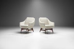 Swedish Modern Armchairs with Structural Legs Sweden 1960s - 2273135