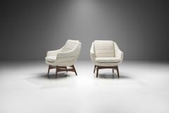 Swedish Modern Armchairs with Structural Legs Sweden 1960s - 2273136