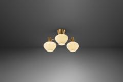 Swedish Modern Brass Ceiling Light by Asea AB Sweden 1950s - 2929915