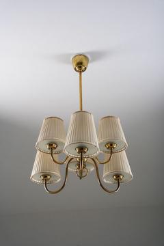 Swedish Modern Brass Chandelier - 4469481