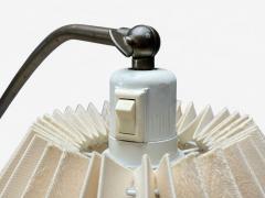 Swedish Modern Brass Fabric Floor Lamp Sweden 1950s - 4373720