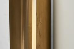 Swedish Modern Brass Wall Lamp with a White Lacquered Finish Sweden ca 1940s - 4293765