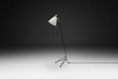 Swedish Modern Brass and Metal Floor Lamp Sweden 1950s - 4543457
