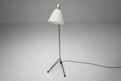 Swedish Modern Brass and Metal Floor Lamp Sweden 1950s - 4543464