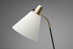 Swedish Modern Brass and Metal Floor Lamp Sweden 1950s - 4543466