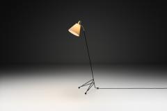 Swedish Modern Brass and Metal Floor Lamp Sweden 1950s - 4561976