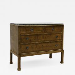 Swedish Modern Classicism Chest in Birch with Original Marble Top - 532368