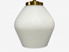 Swedish Modern Double Wall Sconce Brass Glass Sweden 1980s - 4636670