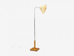 Swedish Modern Floor Lamp Light Wood Metal Sweden 1930s - 4764022