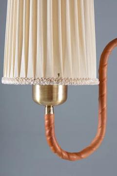 Swedish Modern Floor Lamp in Brass and Leather - 2200505