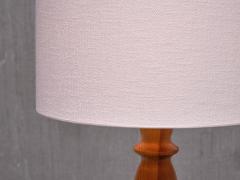 Swedish Modern Floor Lamp in Carved Solid Pine Wood 1960s - 3673599